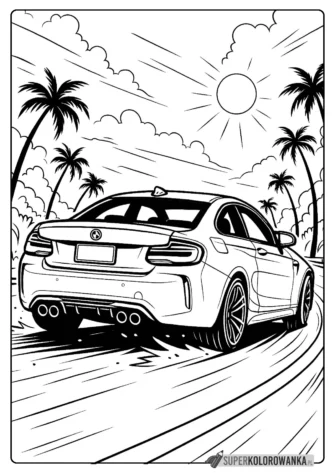 bmw m2 kolorowanka do druku