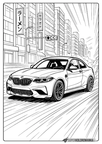 bmw m2 kolorowanka