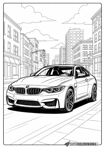 bmw m4 kolorowanka do druku