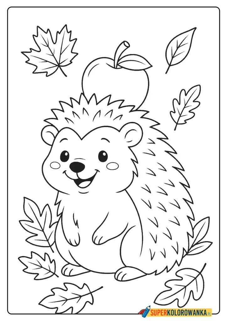 jeżyk kolorowanka do druku