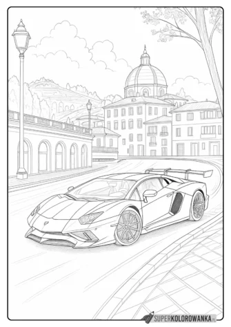 lamborghini kolorowanka do druku